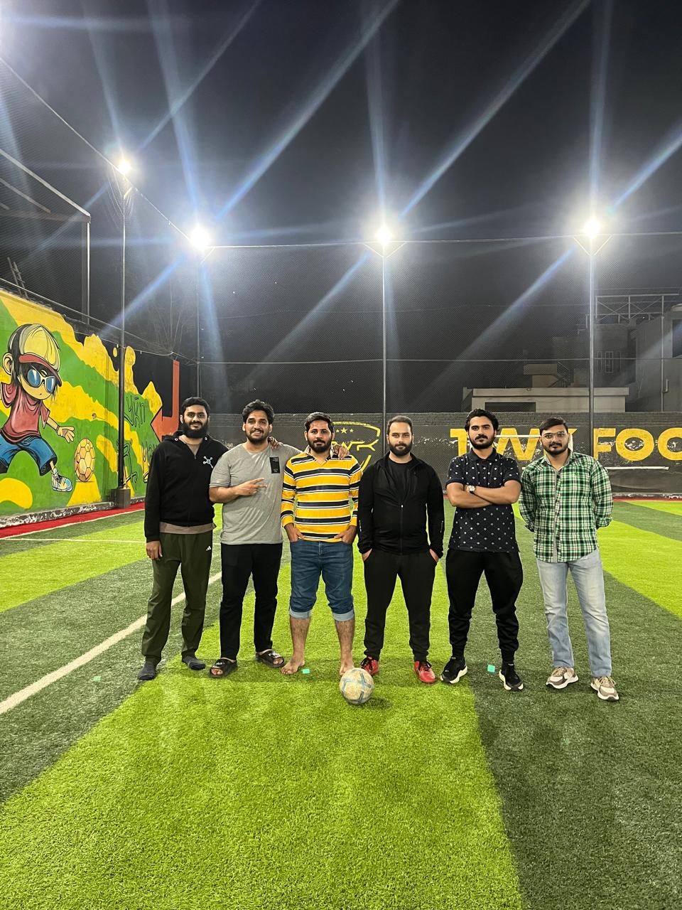 Five-a-side under the lights